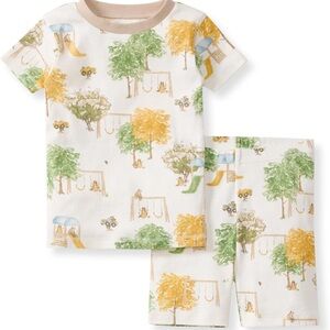 Burt's Bees at the playground short sleeve two-piece pajamas - NIP 2T boys/girls